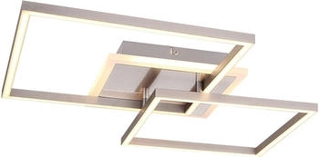 ETC Shop LED Deckenleuchte, ALU, opal weiß, L 47 cm, MUNNI