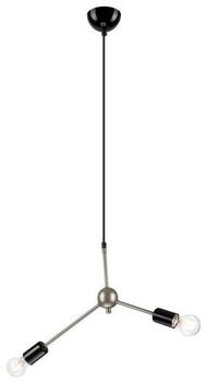 Licht-Erlebnisse LE46613 Pendelleuchte Ashlynn E27 aus Metall in Edelstahl matt Hängelampe