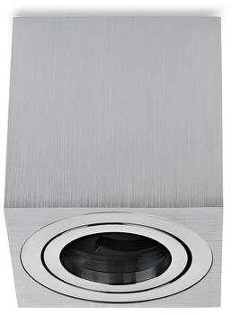 Sweet LED Aufbauleuchte eckig GU10 fassung Aluminium deckenspots schwenkbar 230V, ohne Leuchtmittel, Aufbaustrahler LED, Aufbauspot, Deckenstrahler (SW-AEC01)