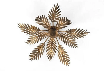 Onli Lighting Deckenleuchte Felce als Farn in Bronze, Ø 75 cm (OL0182)