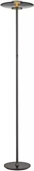 Paul Neuhaus PURE LED-Stehleuchte Vitrum, grau Aluminium/Glas Touchdimmer (481-15)