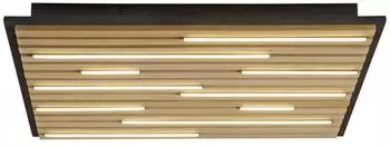Paul Neuhaus LED Wand- und Deckenleuchte Q-AKUSTIK, Holz-natur, Smarthome (6423-79)