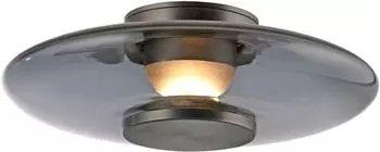 Paul Neuhaus PURE LED-Wandleuchte Vitrum, grau, Glas/Aluminium, &Oslash; 22 cm (6082-15)