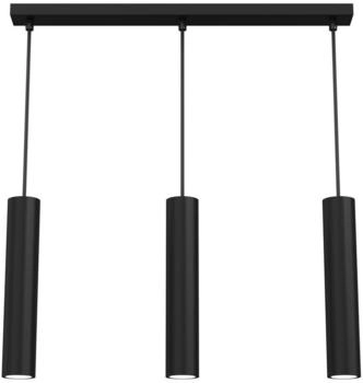 Licht-Erlebnisse LE59696 Pendelleuchte Vishal GU10 aus Metall in Schwarz Hängelampe