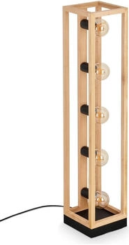 Hofstein Oria Stehlampe aus Holz/Metall in Naturfarben/Schwarz