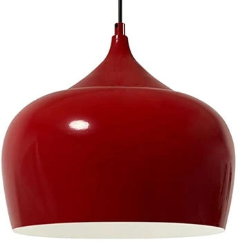 Bamyum Hängelampe | Kreis | Deckenlampe Metall Rot Pendelleuchte