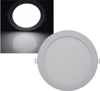 ChiliTec LED Licht-Panel "QCP-22R", Ø 22,5cm 230V, 18W, 1340 Lumen,4200K /neutralweiß
