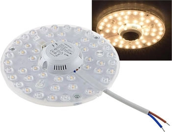 ChiliTec LED Ring Modul mit Magnethalter 24W &Oslash;18cm 2680 Lumen 230V Ringlampe Umbau Set f&uuml;r Deckenleuchten Anschlussfertig 3000k / Warmwei&szlig; (22326)