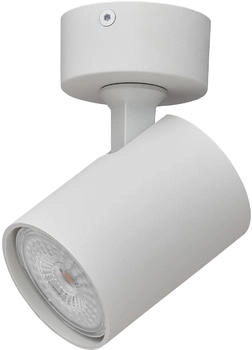 Oktaplex Oktaplex Bora Deckenleuchte inkl. GU10 Leuchtmittel 2700K Warmweiß Schwenkbar Aluminium 1-flammig Weiß (17172.27K)