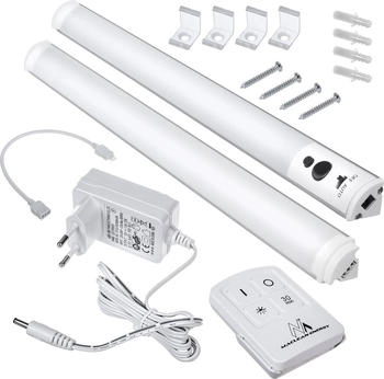 Maclean LED Unterbauleuchte MCE245, Linear LED Unterbauleuchten Fernbedienung Kaltweiß