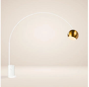 s'luce s.luce Ball Design-Bogenlampe mit Marmorfuß modern (800000444442)