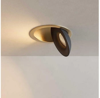 s'luce s.luce LED Deckenstrahler Santa Neo schwenkbar & dimmbar Gold, Schwarz, Warmweiß, Gold/Schwarz