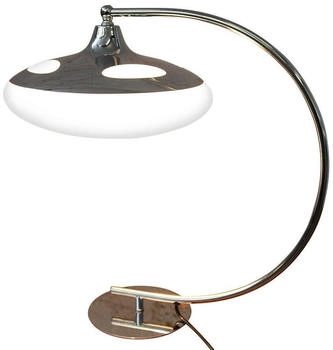 Riess-Ambiente Tischleuchte LUNA LOGO 45cm silber, ohne Leuchtmittel, Modern Design