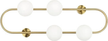 Beliani Wandleuchte, Gold, Metall, G9, 16x70x3 cm, , Innenbeleuchtung, Wandleuchten (800000476875)