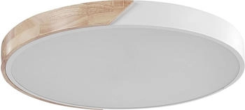 Beliani Deckenleuchte, Weiß, Metall, LED integriert, 31x5x51 cm, , Innenbeleuchtung, Deckenleuchten (800000471816)