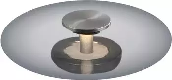 Paul Neuhaus PURE LED-Tischleuchte Vitrum grau Glas/Aluminium Touchdimmer (4080-15)