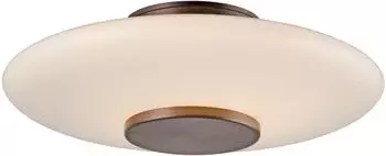 Paul Neuhaus PURE LED-Wandlampe Vitrum, braun/opal Glas/Aluminium &Oslash; 22 cm (6082-34)