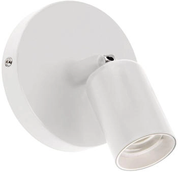 Licht-Erlebnisse Wandspot Metall E27 Ø 98 mm schwenkbar verstellbar schwenkbar Weiß RACHEL Wandlampe Leselampe Bett Sofa Wandleuchte (LE109522)