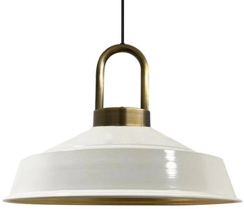 Bamyum Asletl-Lock Vintage Wei&szlig; Pendelleuchte - wei&szlig; Metall BMM2013XEKK02