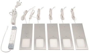L&S Anbauleuchte PLANAR 5er Set Neutralweiß Aluminiumgehäuse (5995448)