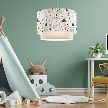 Luxpro Hängeleuchte, Hellgrün, Textil, E27, 30x70x30 cm, , Innenbeleuchtung, Kinderzimmerlampen (800000445268)