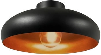 Bamyum Deckenlampe Androa, K&uuml;chenlampe &Oslash;40 cm 1 flammig, Deckenleuchte Wei&szlig; E27, Vintage - Schwarz&Kupfer