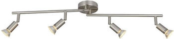 Dapo 4-flammig Spot-Strahler LINOS nickel matt Decken-Wandleuchte