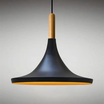 Bamyum Pendelleuchte I Genisy I , E27, &Oslash;31 ISkandinavisch Pendellampe Deckenleuchte Metall, lampe H&auml;ngelampe, Schwarz