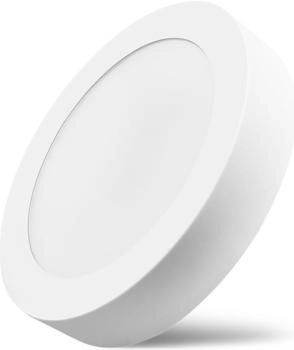 GTV 19W LED Aufputz Deckenlampe Panel Deckenleuchte Rund | 1520 Lumen | Ø 22 cm | Neutralweiß (4000 K)