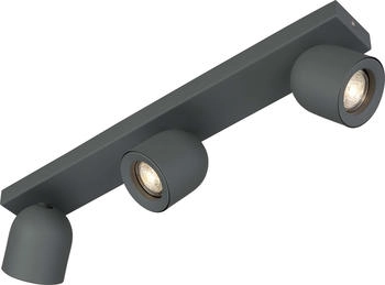 Böhmer Böhmer Deckenstrahler 3xGU10 Struktur grau 42003