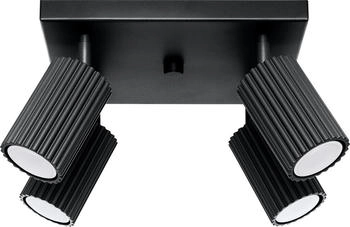 Sollux Sollux SL.1583 - Strahler KARBON 4xGU10/10W/230V schwarz (SLX1258)