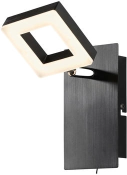 casa NOVA REAL LED-Wandleuchte Wandlampe Schwarz Wei&szlig; Aluminium Acryl