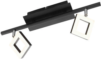 casa NOVA LED Deckenlampe mit 2 Spots REAL II schwarz
