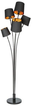 Riess-Ambiente Invicta Interior Design Stehlampe Levels mit 5 neigbaren Schirmen schwarz Gold Stehleuchte Leseleuchte Wohnzimmerlampe (40038)