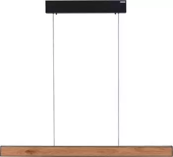 Paul Neuhaus 2570-79 PURE E-MOTION LED Pendelleuchte schwarz matt mit Holz