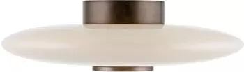Paul Neuhaus PURE LED-Deckenlampe Vitrum braun/opal Glas/Aluminium Ø 45cm (6083-34)