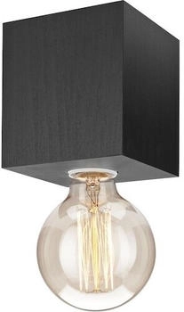 Licht-Erlebnisse Deckenleuchte DIOLA, ohne Leuchtmittel, Braune Deckenlampe quadratischer Würfel klein Wohnzimmer Flur Lampe (LK1/3/0189)