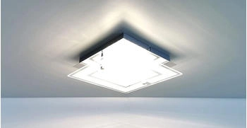 Trango LED Deckenleuchte IP44 Bad 3-Stufen dimmbar *IVY*inkl. 12 Watt 3000K Modul warm weiß (3103)