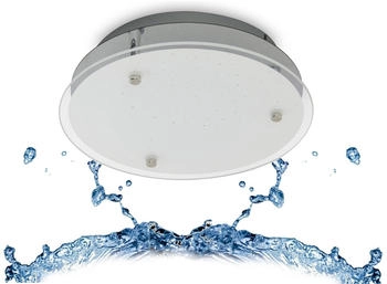 Trango LED Sternenhimmel Deckenleuchte IP44 inkl. 3000K warm-weißem LED Modul direkt 230V (3101)