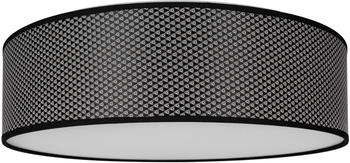 SPOT light Deckenleuchte MAZZO, Schwarz - Grau - Goldgelb - Ø 48 cm - Metall - Stoffschirm - 4-flammig (204383)