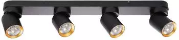 Milagro Andy Deckenleuchte 4Xgu10 Schwarz + Gold