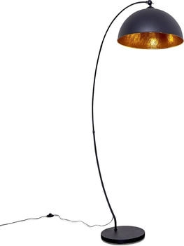 Hofstein Aliena »Aliena« Vintage Stehleuchte aus Metall in Schwarz/Gold
