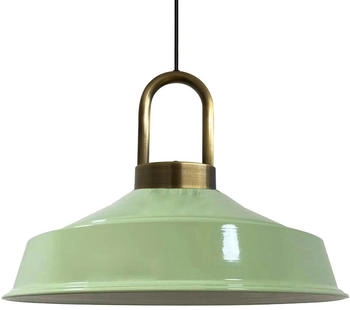 Bamyum Pendelleuchte Asletl-Lock H&auml;ngelampe aus Metall &Oslash;40 cm Mintgr&uuml;n Lampe