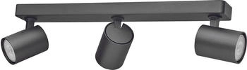 Oktaplex Oktaplex Bora Deckenstrahler inkl. GU10 Leuchtmittel 4000K Neutralweiß Schwenkbar Aluminium 3-flammig Schwarz (17169.4K)