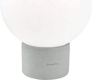 Lumisky Touch-Tischlampe, Grau, Stein, LED integriert, 20x25x20 cm, , Innenbeleuchtung, Tischlampen, Tischlampen (800000856234)