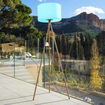 Lumisky Kabellose Straßenlaterne für den Außenbereich H155CM TAMBOURY WOOD