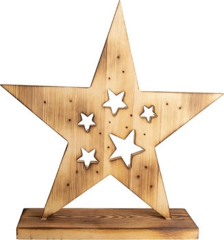 Näve LED-Holzstern 49 cm