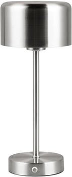 lightling LED Tischlampe Julien &Oslash; 12 cm H30 cm nickel matt