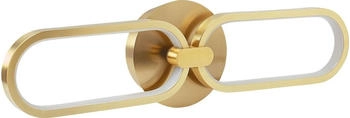 Beliani Wandleuchte, Gold, Metall, LED integriert, 50x14x2 cm, , Innenbeleuchtung, Wandleuchten (800000475148)