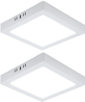 V-TAC Deckenleuchte Aufbaupanel Deckenlampe LED 2er Set [EEK: E] (etc131729_2er)